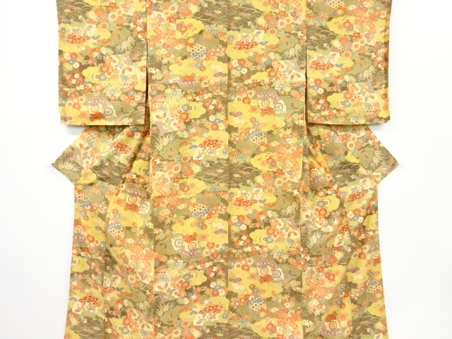 JAPANESE KIMONO / KOMON / FLOWER & BIRD